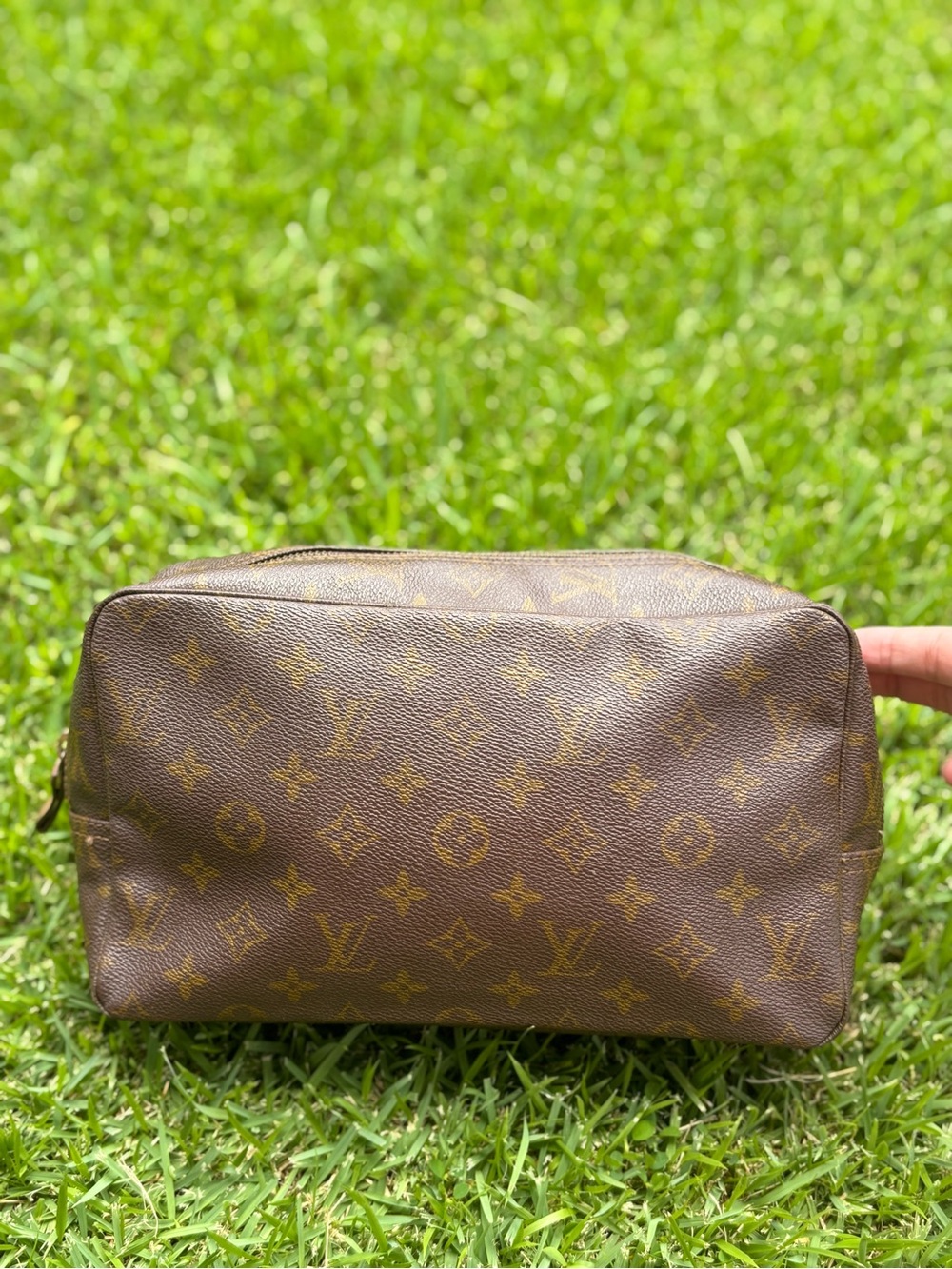 Louis Vuitton Monogram Canvas Toiletry Pouch - Brown & Gold